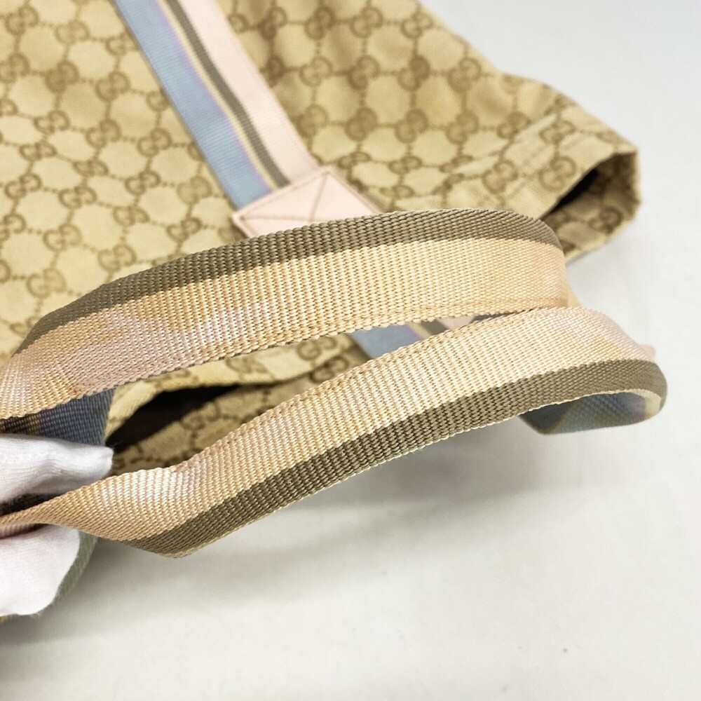 Gucci GG Canvas Tote Bag 189669, Canvas, Beige, Multicolor, Women's - Picture 7 of 10